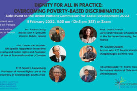 Un event on Poverty-Based Discrimination