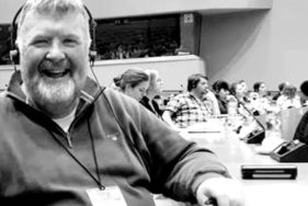 Fintan Farrell in 2019 at the European Parliament in Brussels