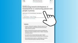 Deliberating towards development: A framework for co-constructing policies with people in poverty